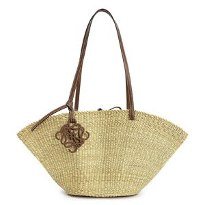LOEWE Shell Basket Shoulder Bag Tan